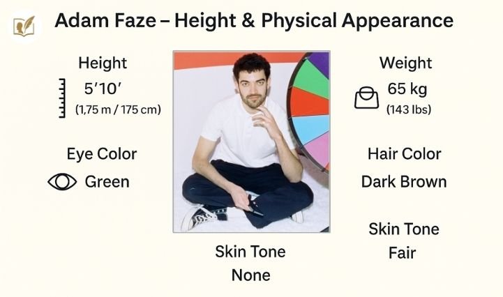 Adam Faze Height and Physical Attributes