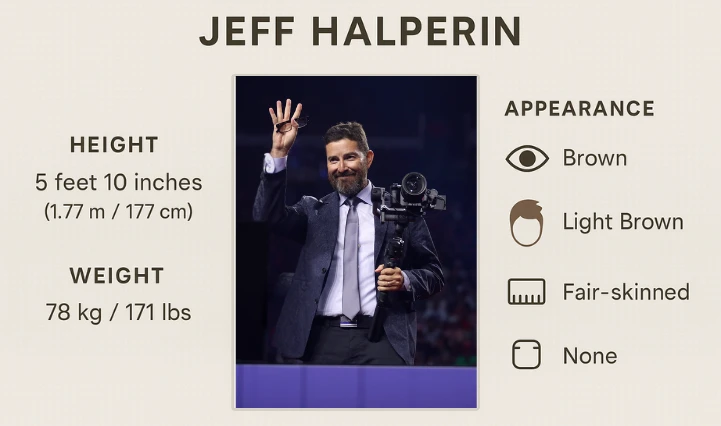 Jeff Halperin Height, and Physical Attributes 