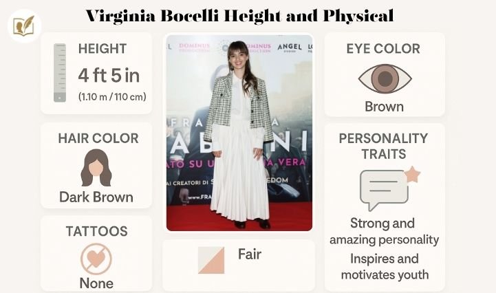 Virginia Bocelli Height and Physical